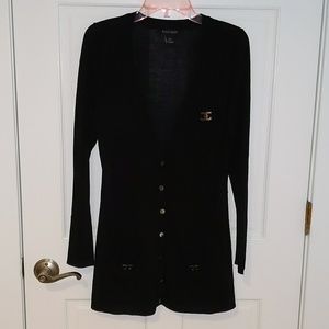 Black cardigan with silver details